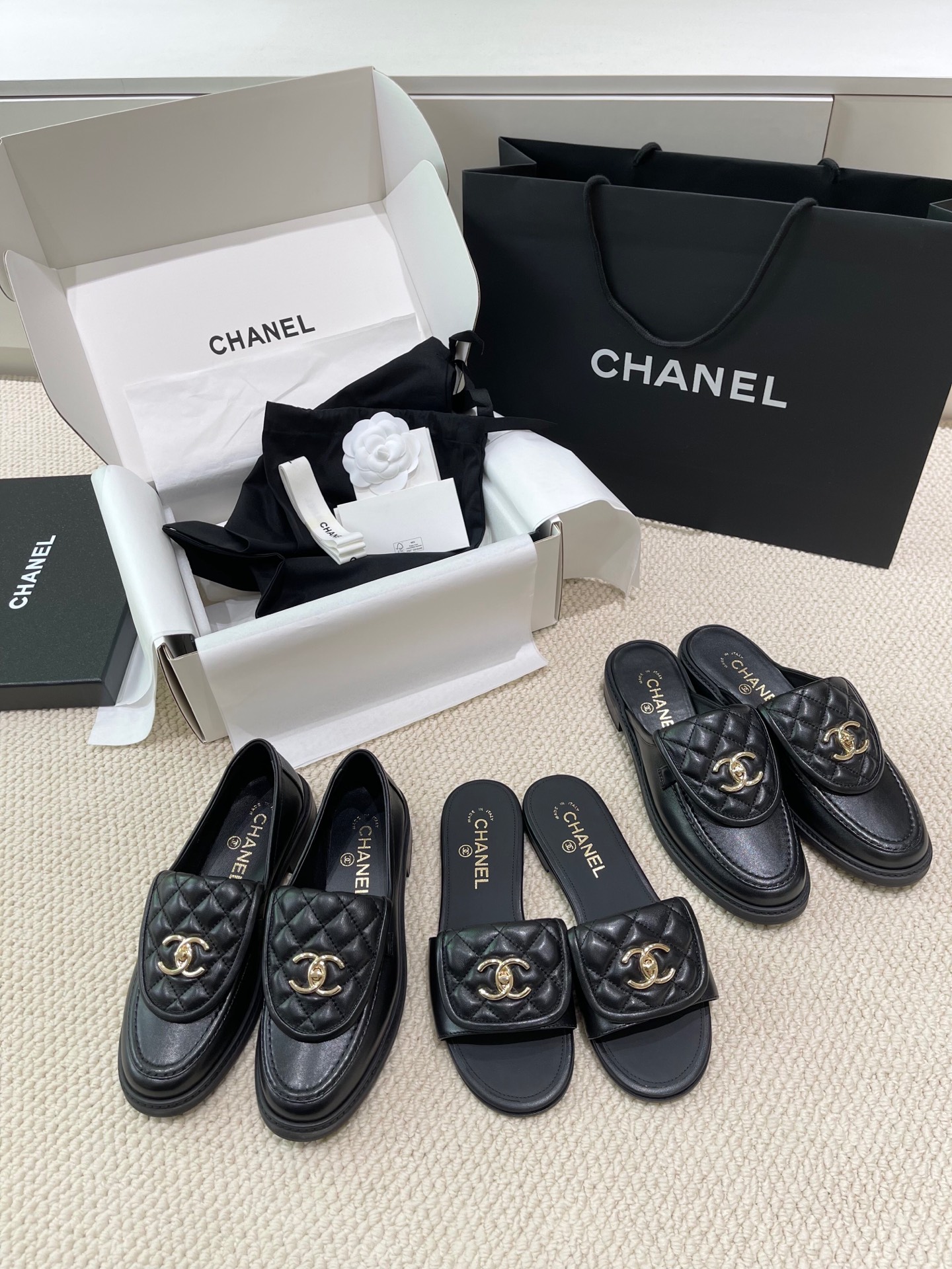 CHANEL 턴락 퀼팅 로퍼