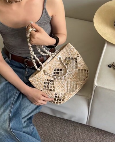 Chanel Beach Straw Shopping Bag 코코  비치 스트로 쇼핑백