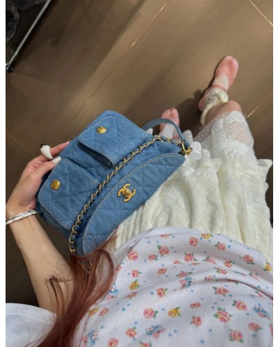 CHANEL 25P 데님 메신저백 (+premium)