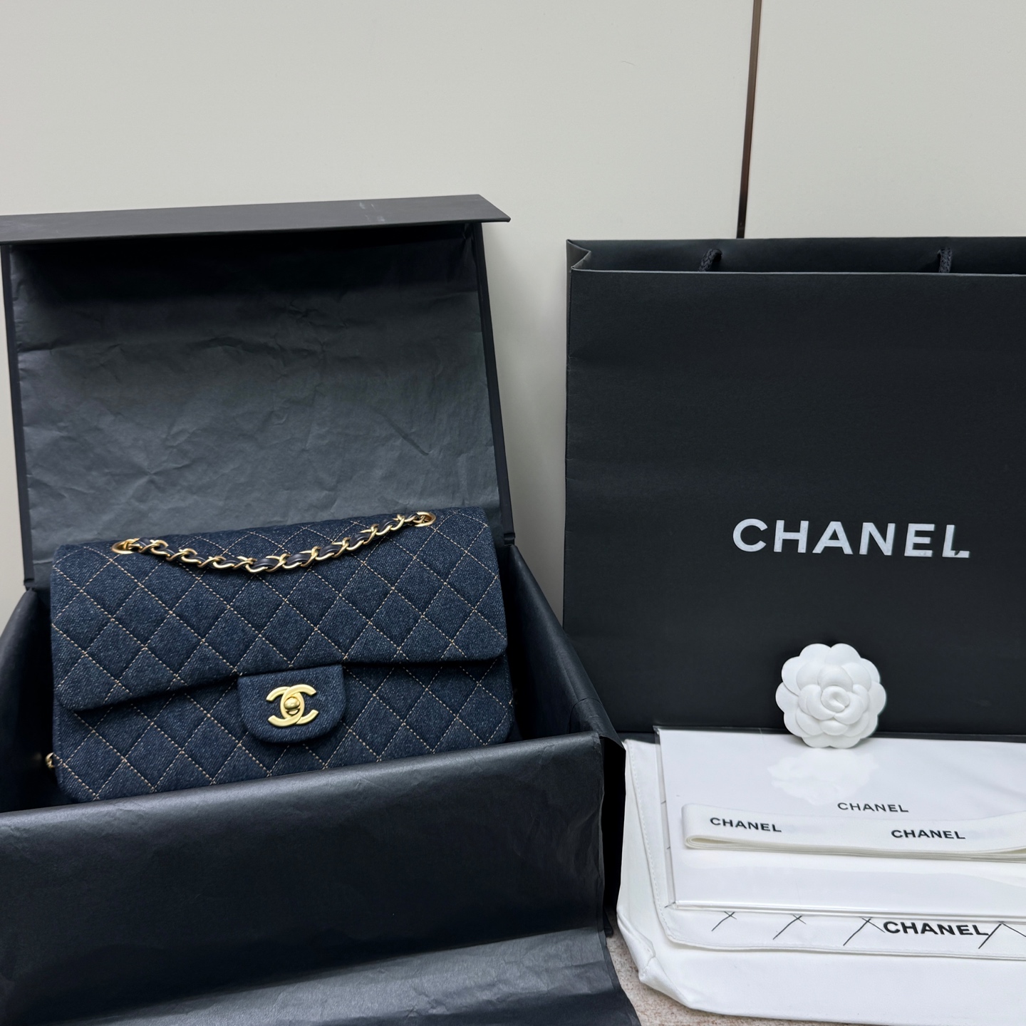 CHANEL 딥데님 숄더백 (더블커버 2.55/cf20) 2type