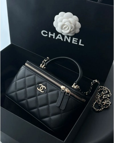 CHANEL Leather Handle Box