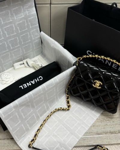 CHANEL Enamel Top handle Bag (+premium)