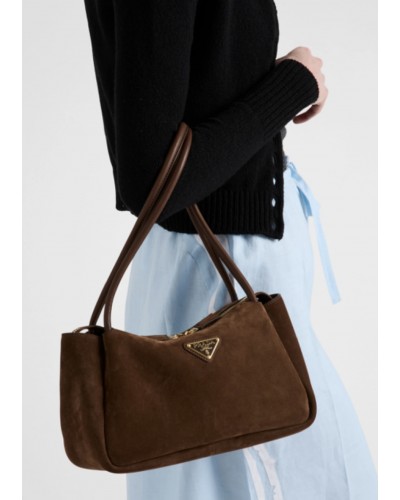 PRADA Suede Hobo Bag