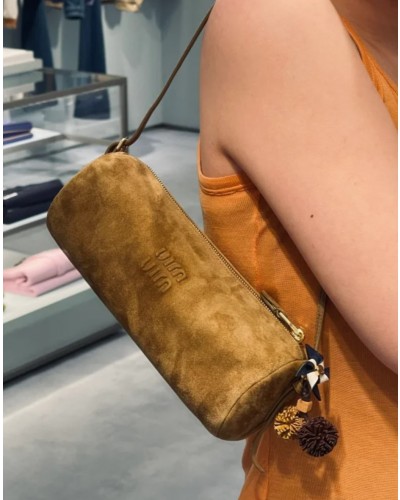 Miumiu Suede Pouch Bag
