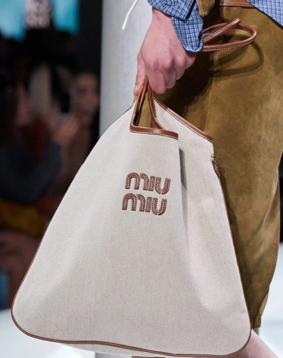 MiuMiu IVY Canvas Tote Bag(+3color)