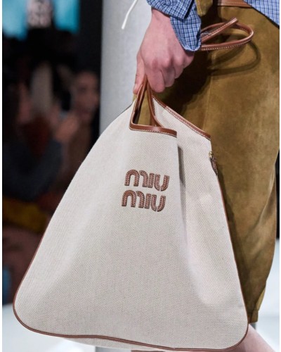 MiuMiu IVY Canvas Tote Bag(+3color)