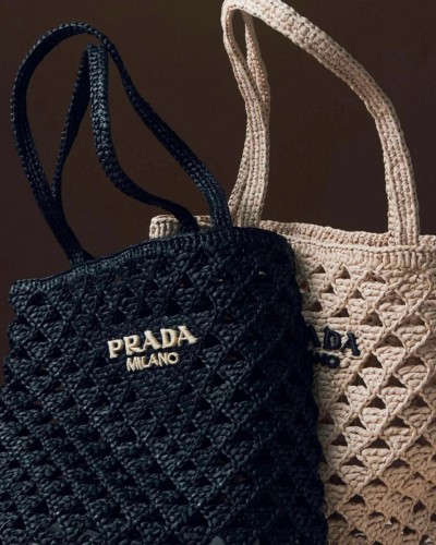 PRADA Crochet Tote Bag 1BG493