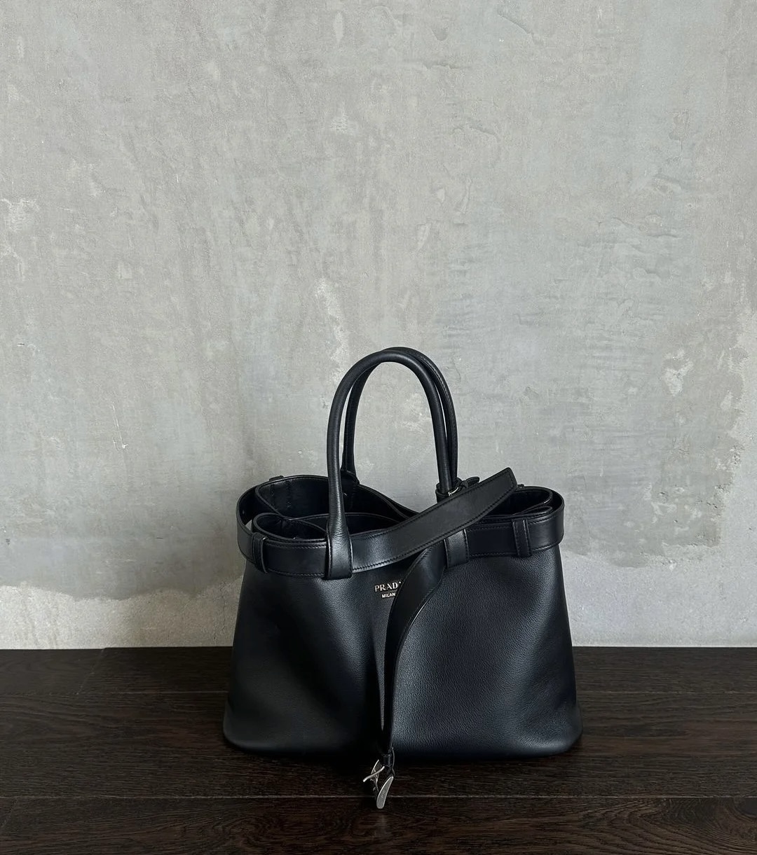 PRADA Large Buckle Bag