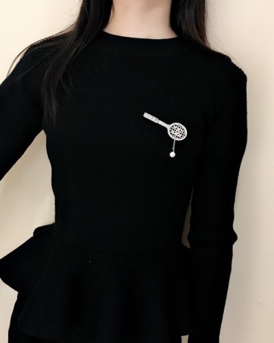 CHANEL 테니스 브로치 