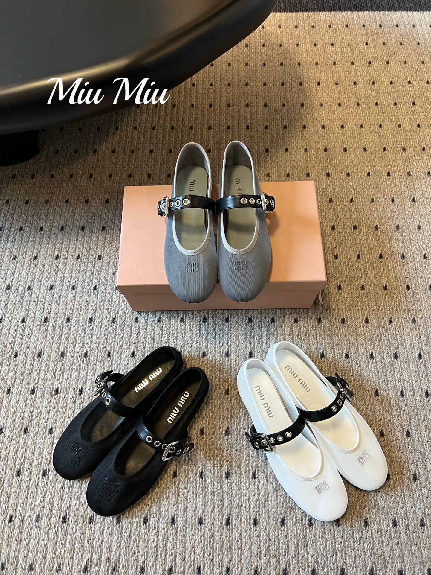 Miumiu 시스루 메리제인 샌들 