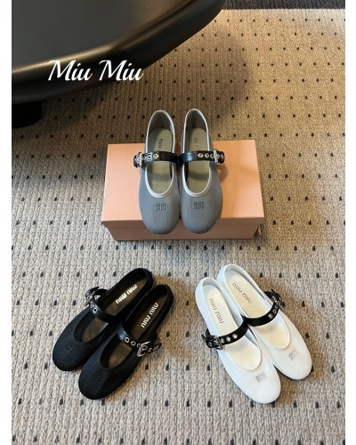 Miumiu 시스루 메리제인 샌들 