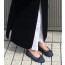 CHANEL cc 로고 데님 플랫
