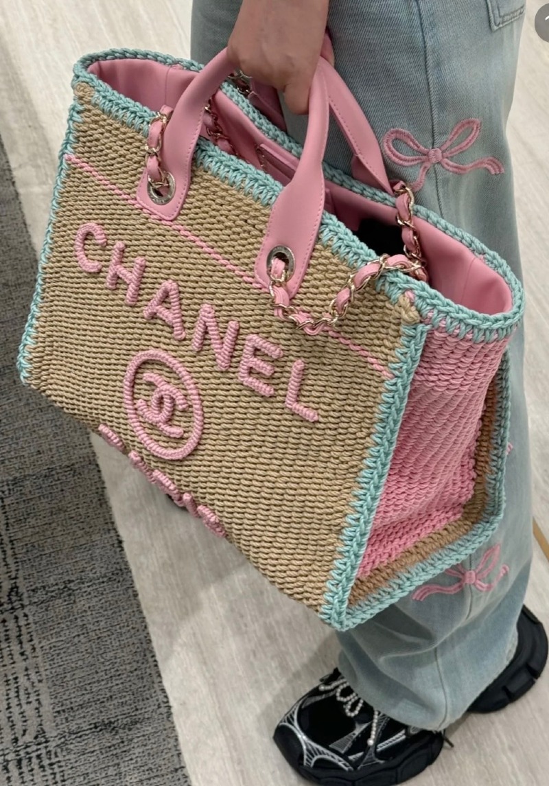 CHANEL 샤넬 라탄 도빌백 2color