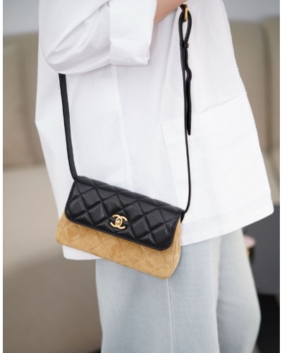CHANEL 샤넬 25cc 스웨이드 크로스백