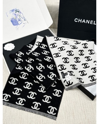 CHANEL샤넬 cc로고 캐시미어 머플러