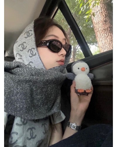CHANEL샤넬 cc로고 캐시미어 머플러