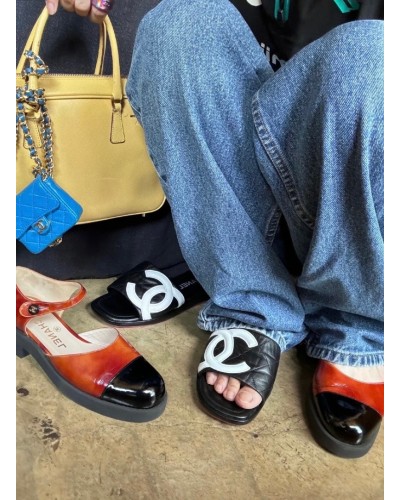 CHANEL 샤넬 깜봉 샌들