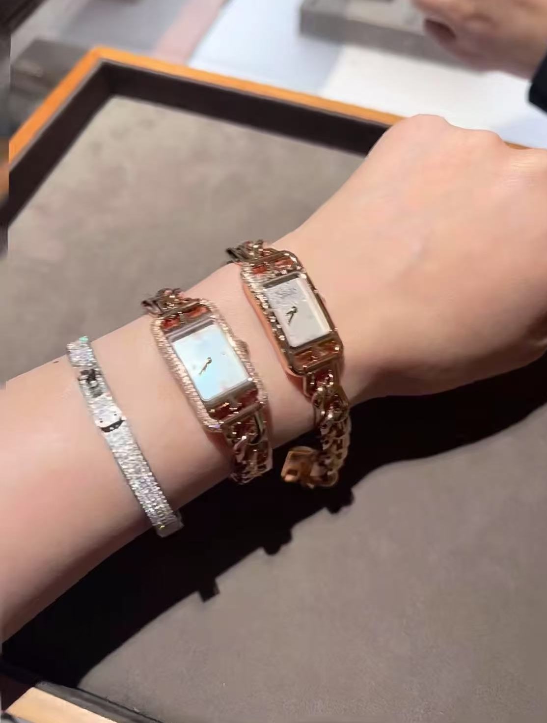 Hermes 스틸 다이아 워치