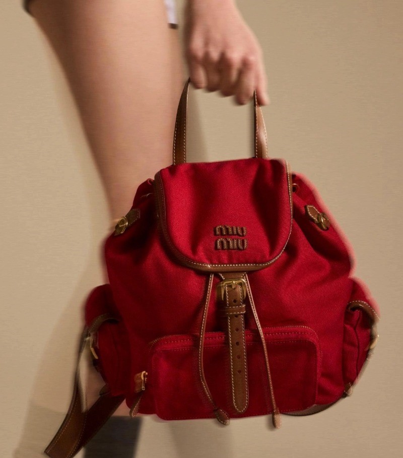 Miumiu Canvas Backpack (+2color )