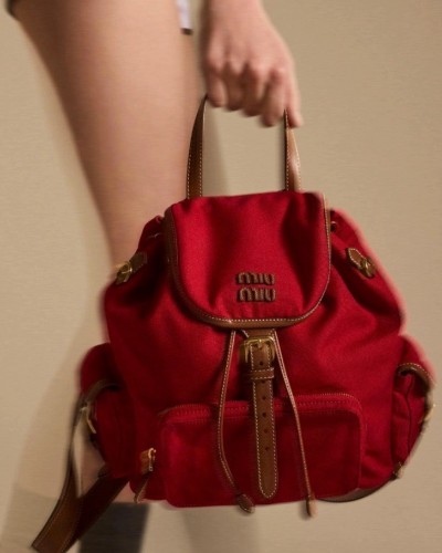 Miumiu Canvas Backpack (+2color )