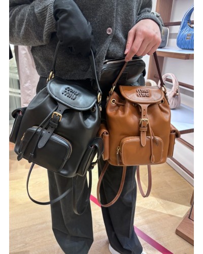 Miumiu leather Backpack 2color