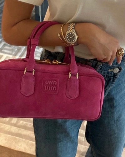 Miumiu Arcadi 미우미우 아르카디 스웨이드 토트백