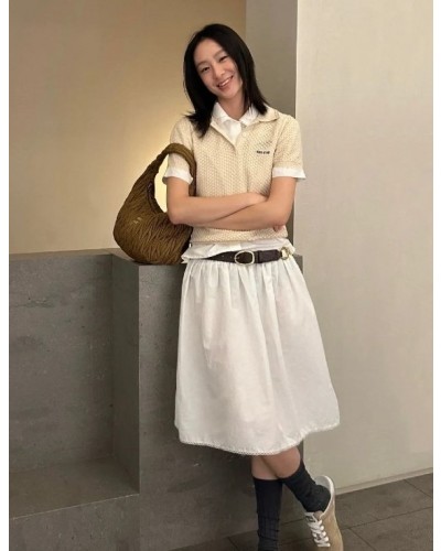 Miumiu PK 반팔 니트