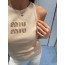 MIUMIU 스팽글 자수 나시