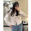 CHANEL 브이넥 트위드자켓