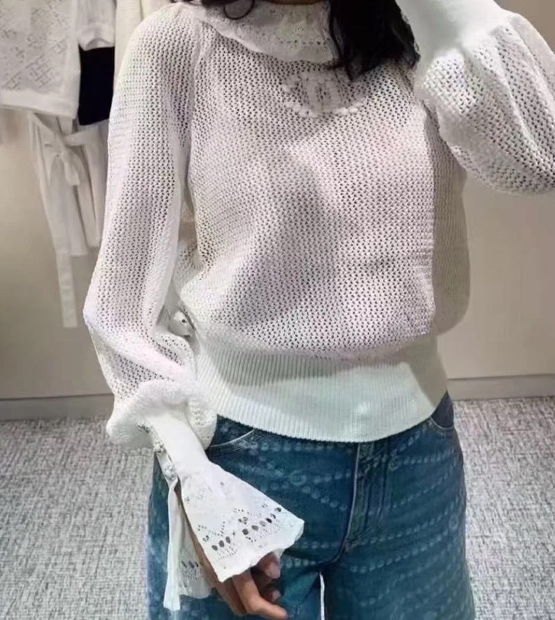 CHANELcc 레이스 니트