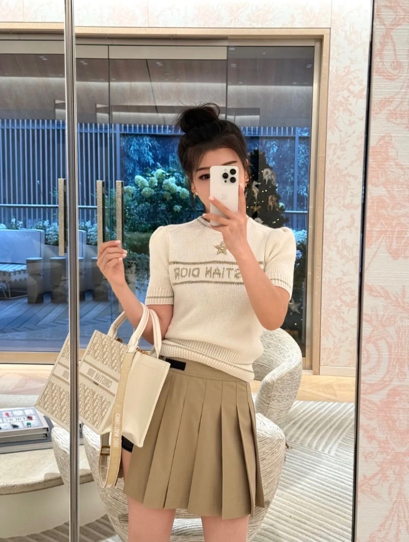 Dior  캐시미어 반팔니트 3color