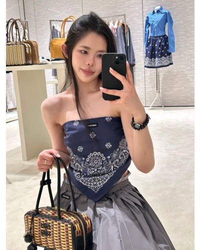 Miumiu 미우미우 페이즐리 탑