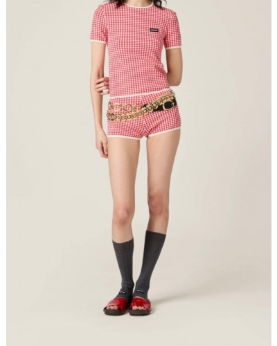 Miumiu Check Top
