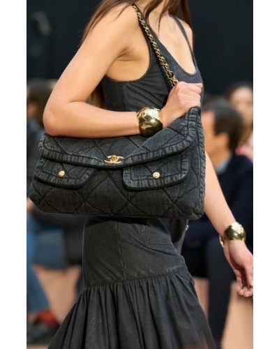 CHANEL CC Denim Hobo