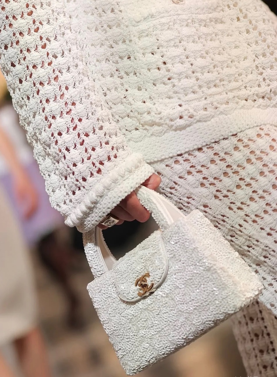 CHANEL Spangle Kelly Bag