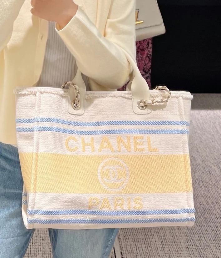 CHANEL Canvas Tote Bag