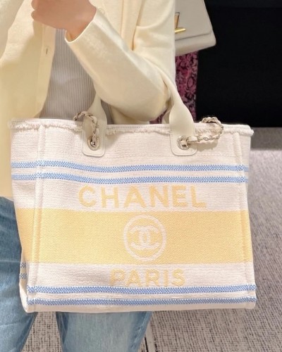 CHANEL Canvas Tote Bag