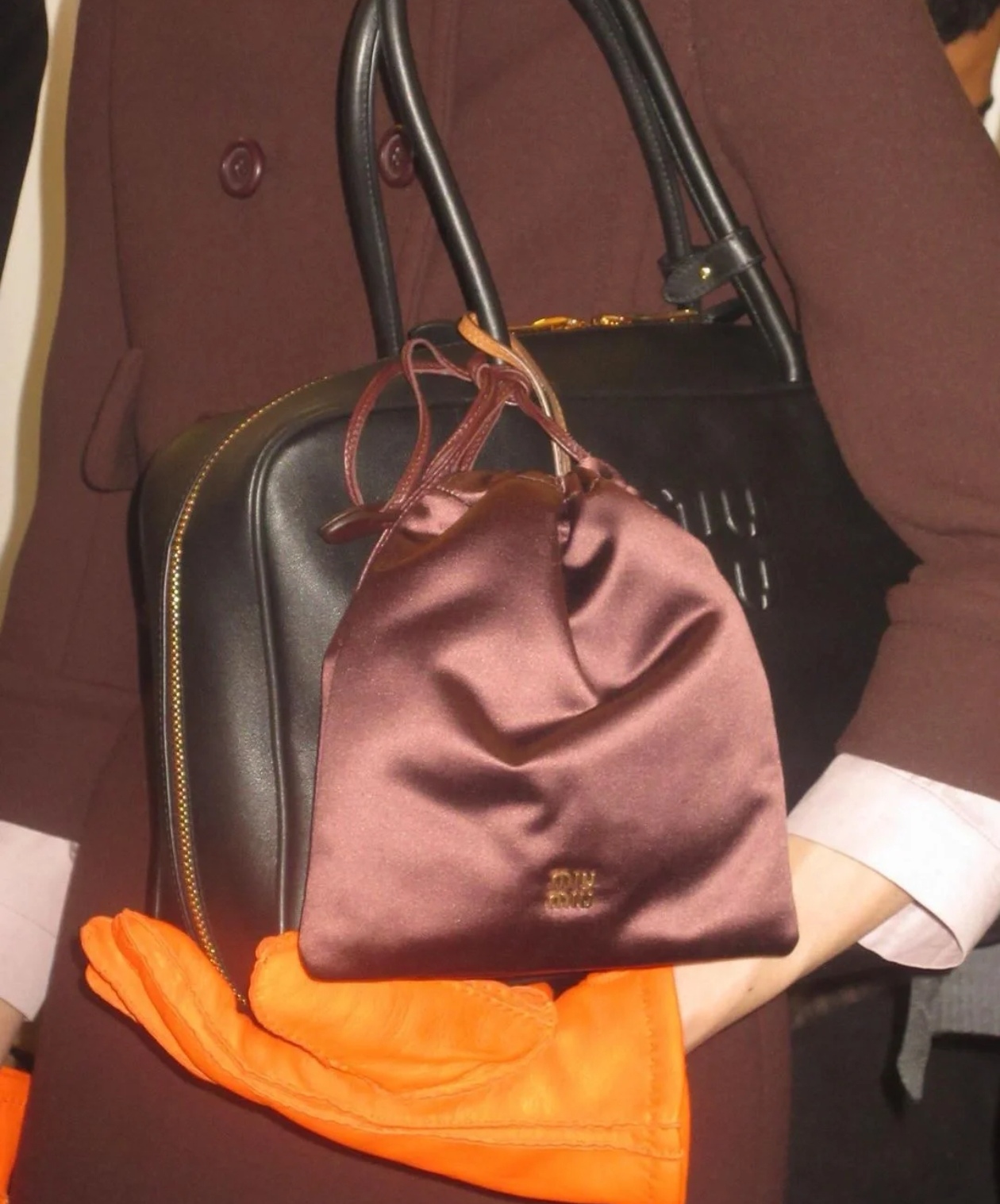 Miumiu Satin Strap Pouch