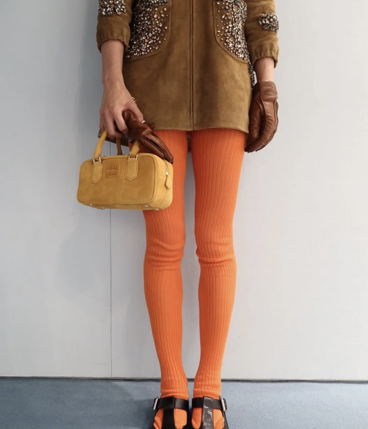 Miumiu Arcadi Suede Tote Bag
