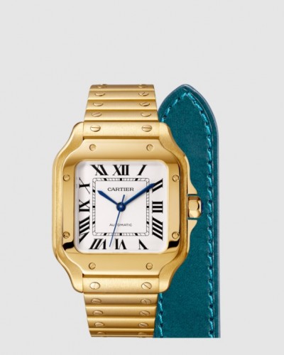[Cartier] 산토스 드 까르띠에 금통 35.1 WGSA0030