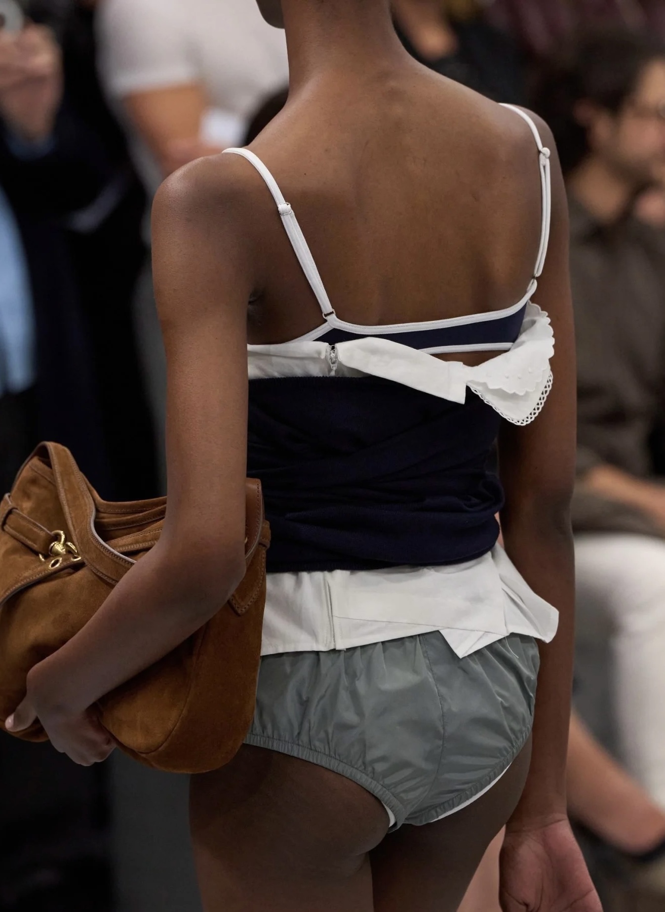 Miumiu Aventure Shoulder Suede Bag