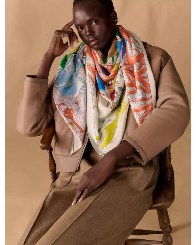 [HERMES] Rendez-Vous Chez Hermès 숄 140