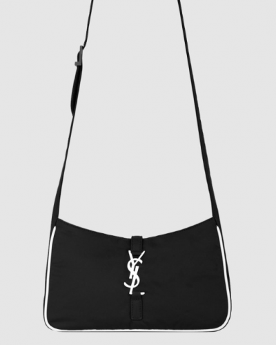 [SAINT LAURENT-생로랑] LE 5 A 7 나일론 로고 버클 숄더백