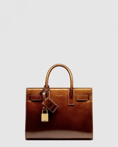 [SAINT LAURENT-생로랑] 페이턴트 가죽 소재의 sac de jour 나노백