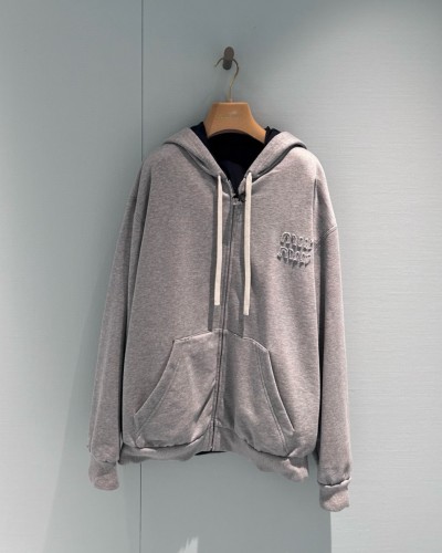 Miumiu Hoodie Zip-up