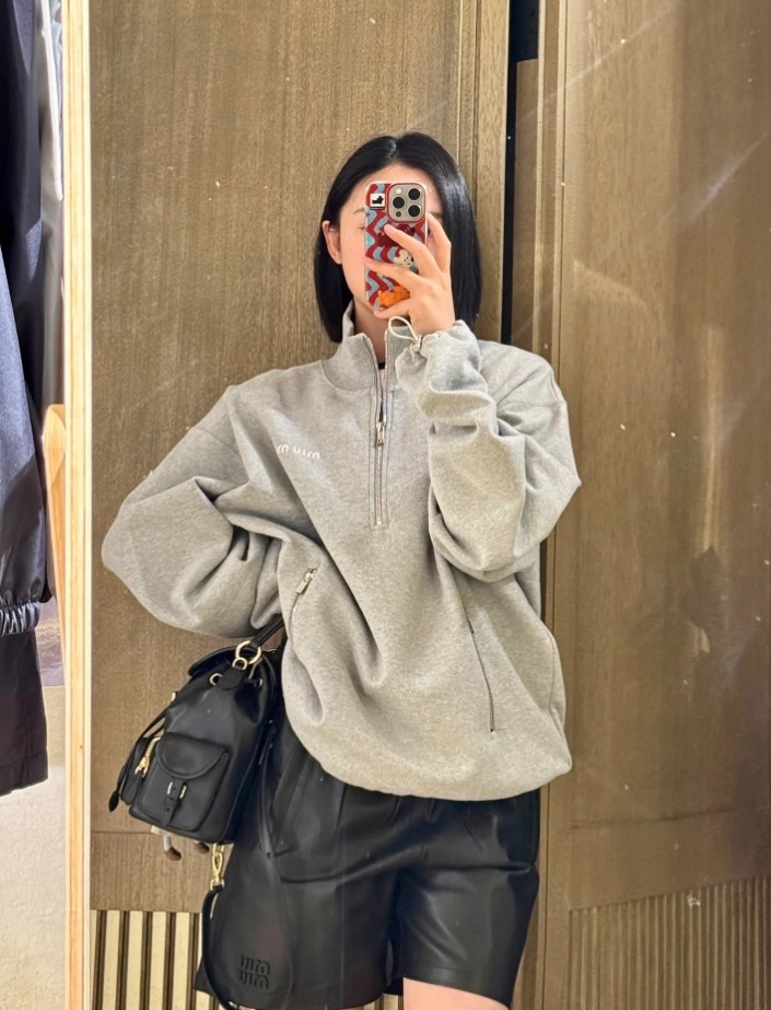 Miumiu 반폴라 집업