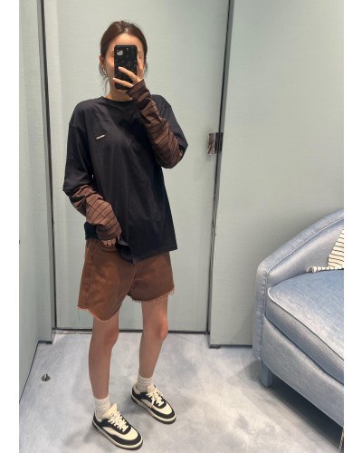Miumiu 레이어드 티셔츠