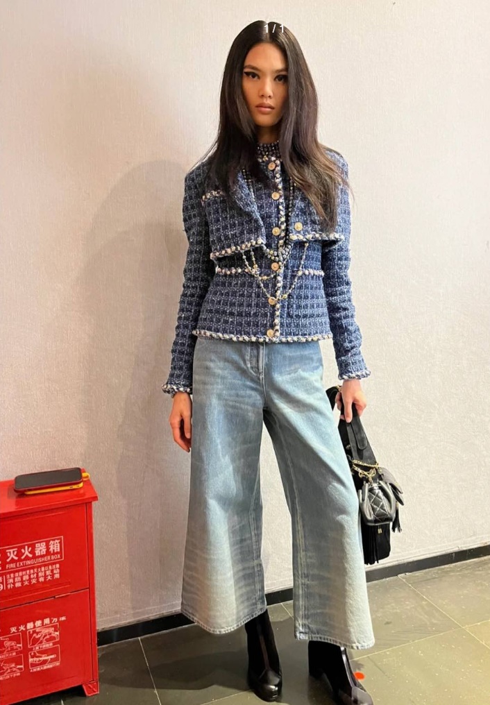 CHANEL 샤넬 데님 팬츠