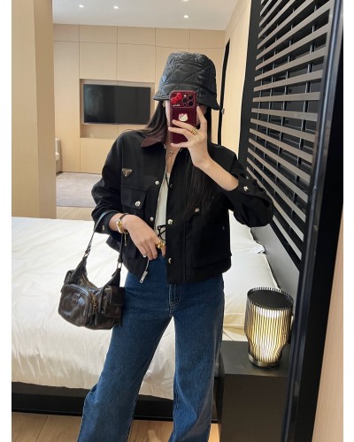 PRADA 프라다 나일론 삼각로고 자켓
