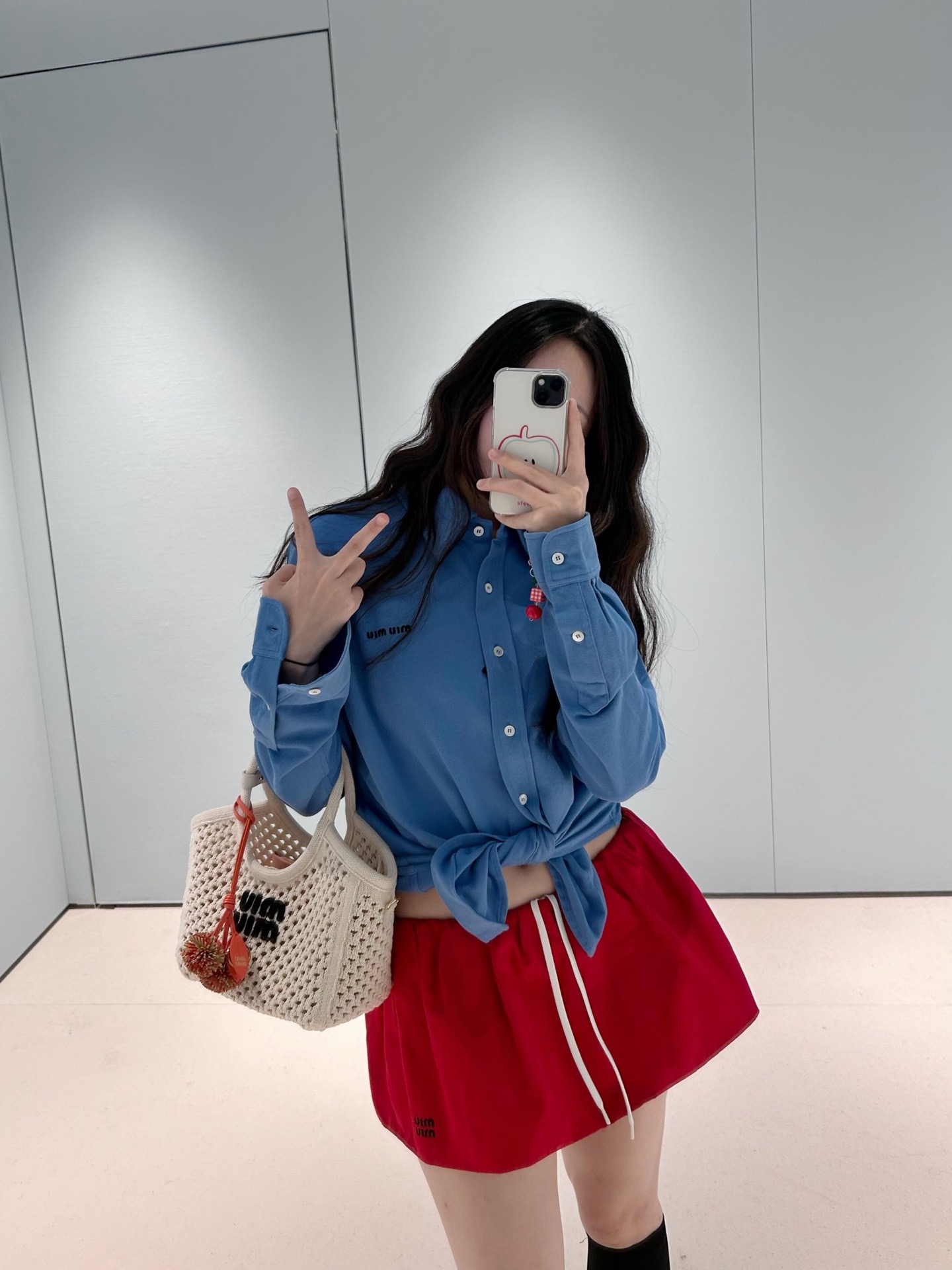 MIUMIU 미우미우 코튼 셔츠